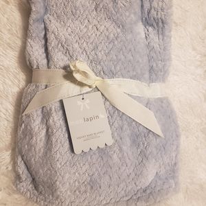 Mon Lapin NWT Velvet blue soft blanket